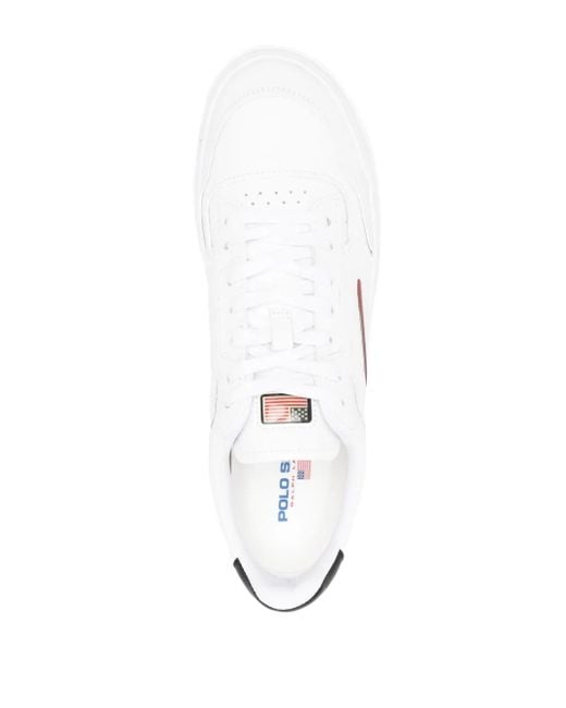 Polo Ralph Lauren Sneakers Mit Logo-Patch in White für Herren