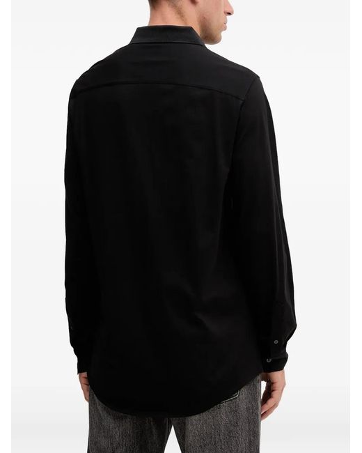 ARMANI EXCHANGE Black Buttoned Shirt for men