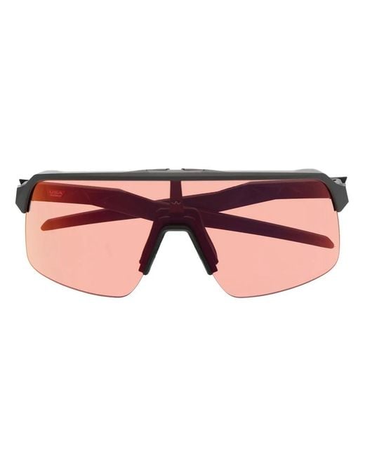 Oakley Pink Logo-Plaque Tinted-Lens Sunglasses for men