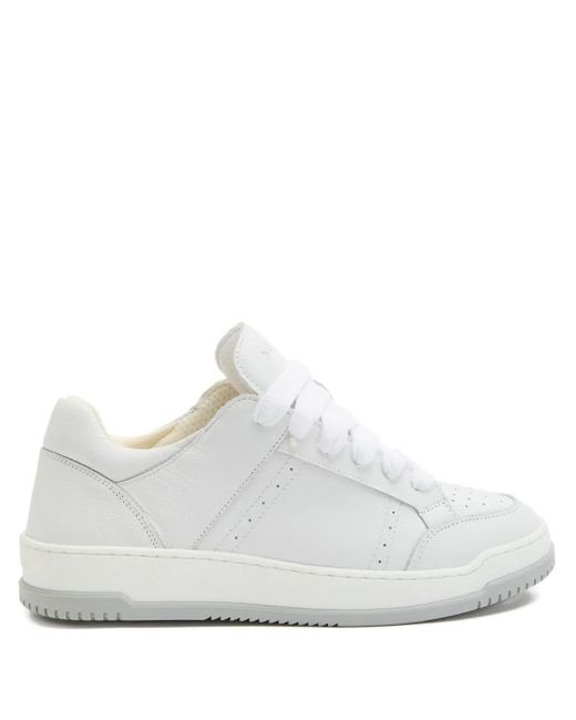 NUMERIS White Arena Leather Sneakers for men