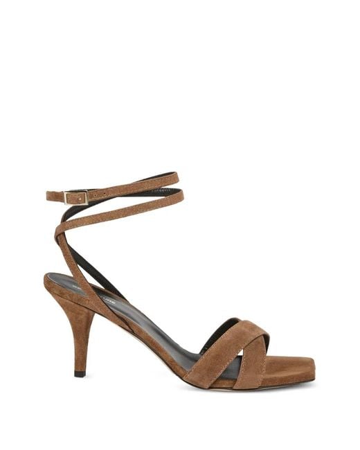Semicouture Metallic Sandales À Brides Croisées Et Talon