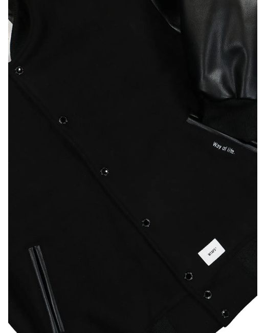 (w)taps Bomberjack Met Logopatch in het Black voor heren