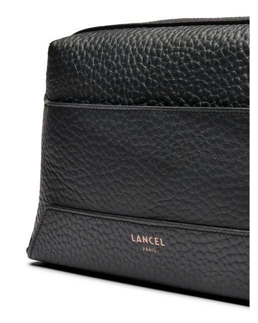 Lancel Black Milo Grained-Leather Bag for men