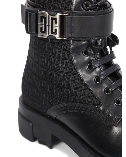 Givenchy Black 50Mm 4G-Patterned Boots for men
