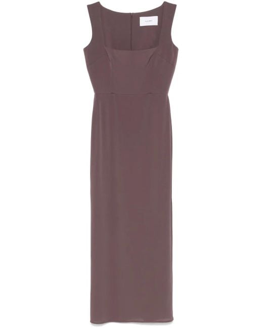 Alex Perry Purple Portrait Maxi Dress