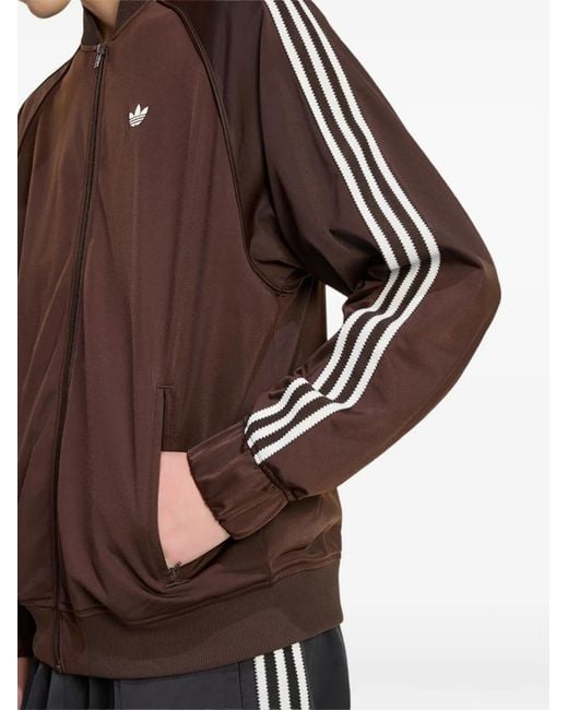 Adidas Brown Britcore Superstar Track Jacket for men