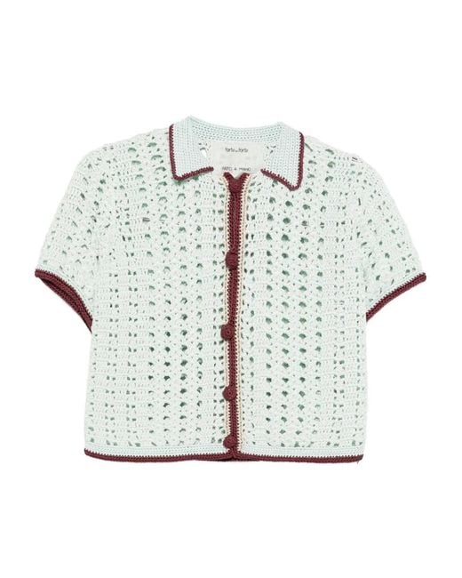 Forte_forte White Crochet Buttoned Shirt