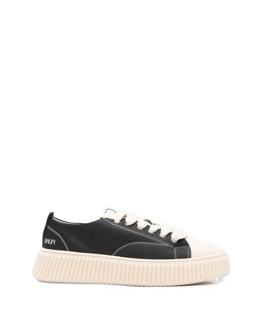 Rhun White 2025 Shell-Toe Flatform Sneakers for men