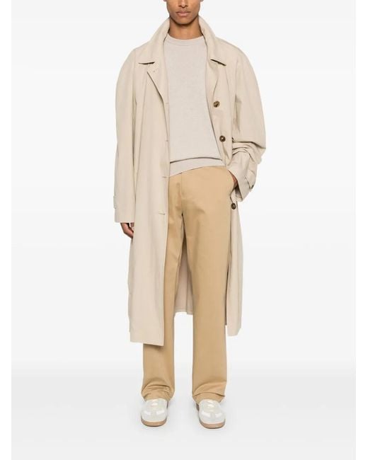 AMI Natural Logo-Patch Trousers for men