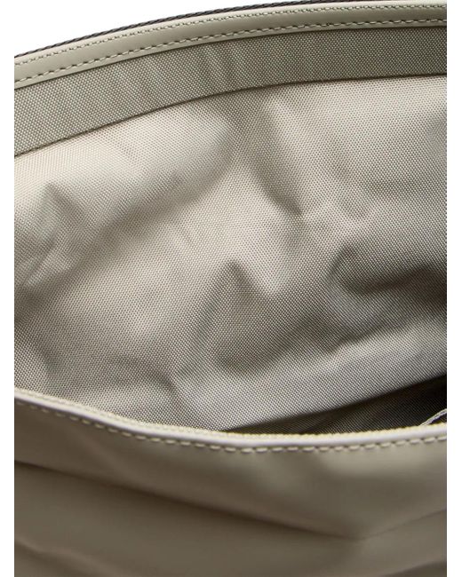 Rains Gray Rolltop Rucksack Mit Reißverschlusstasche