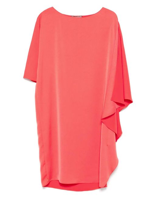 Nissa Draped Midi Dress Pink