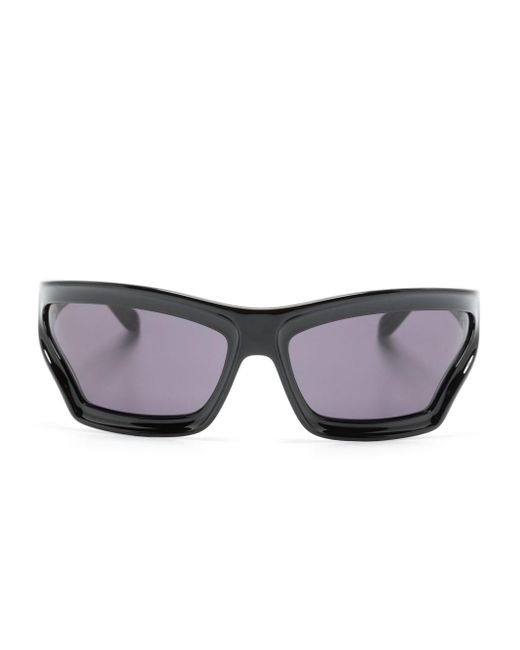 Loewe Gray Lw40143u Biker-frame Sunglasses