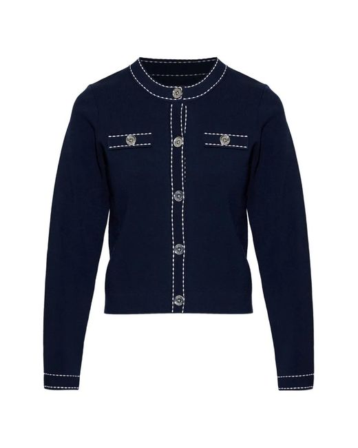 MICHAEL Michael Kors Blue Button-Up Cardigan