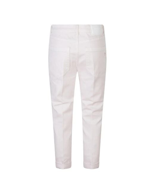 Dondup White Koons Button-Up Jeans