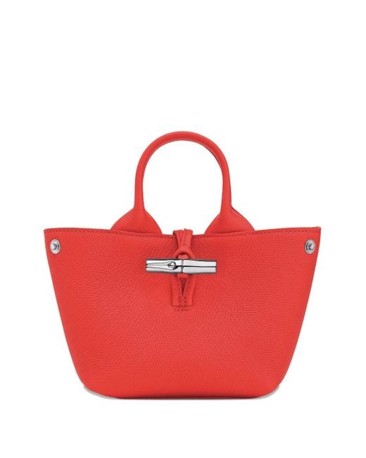 Longchamp Red Handbag Le Roseau Xs