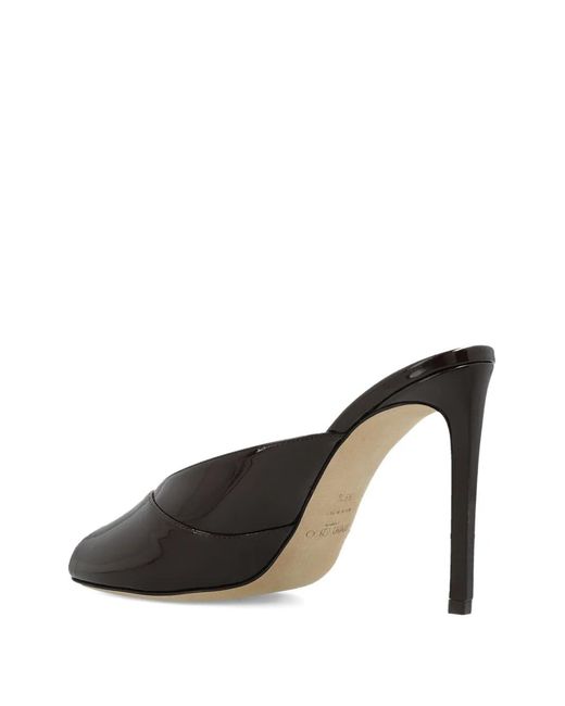 Jimmy Choo Black Brigitte Mule Leather Sandals