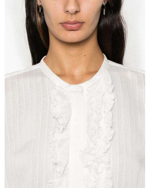 Dorothee Schumacher ラッフルトリム シャツ White