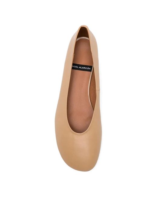 Angel Alarcon Natural Moore Leather Ballet Flats