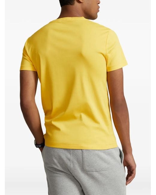 Polo Ralph Lauren Yellow Chest-Logo T-Shirt for men