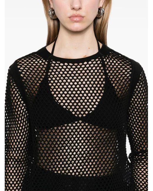 Helmut Lang Black Long-Sleeve Sweater