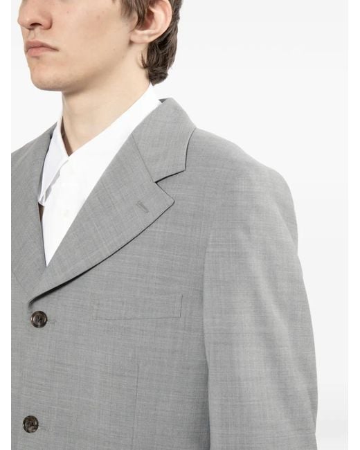 Comme des Garçons Gray Cropped Blazer for men