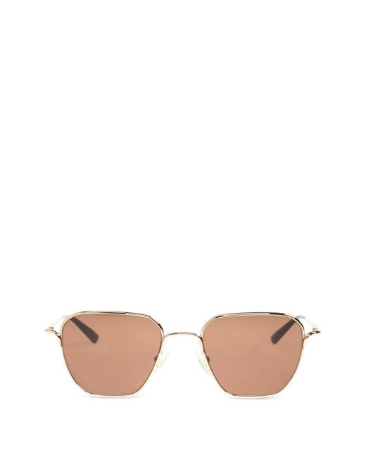 McQueen Pink Geometric-Frame Sunglasses for men