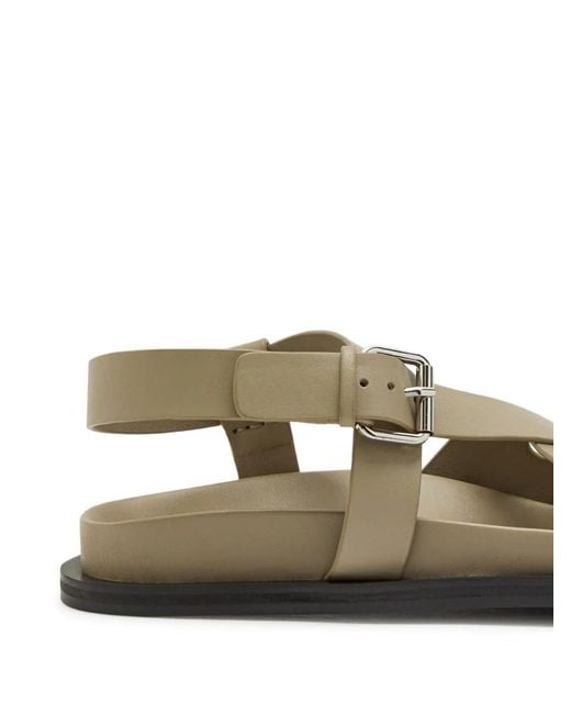 A.Emery Natural Buckle Strap Sandals