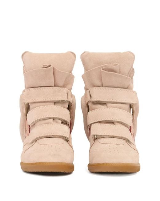 Isabel Marant Natural 50Mm Bekett Leather Sneakers