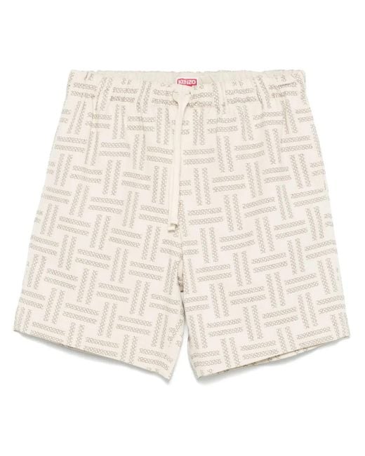 Shorts Weave di KENZO in Natural da Uomo