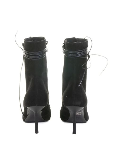 Le Silla Black 80Mm Colette Lace-Up Boots