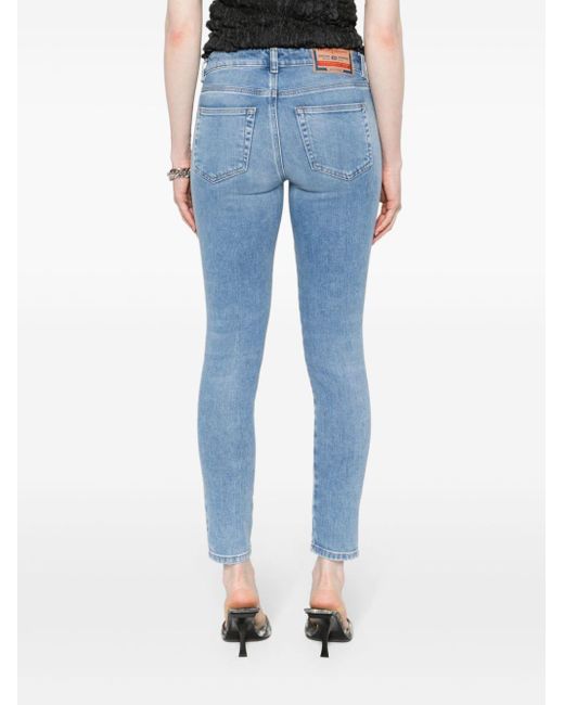 DIESEL Blue 2017 Slandy Mid-rise Jeans