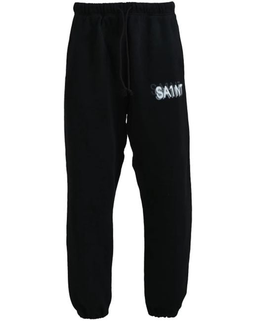 SAINT Mxxxxxx Jogginghose mit Logo-Print in Black für Herren