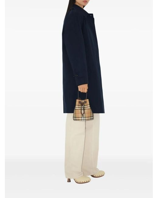 Burberry Blue The Camden Heritage Car Coat