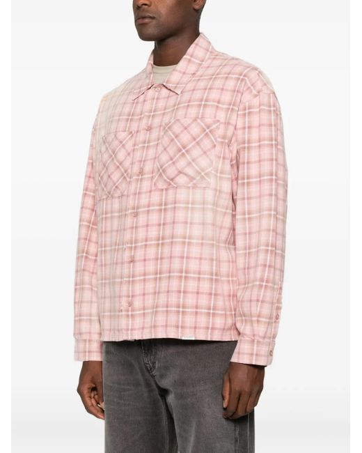 Represent Pink Checked Shirt for men