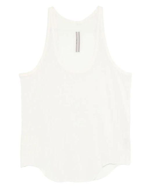 Canotta Con Scollo Ampio di Rick Owens in White da Uomo