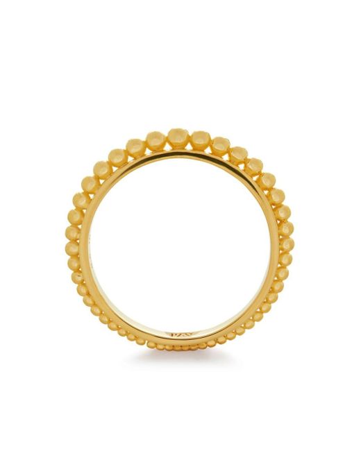 Deia bead-embellished stacking ring di Monica Vinader in Metallic