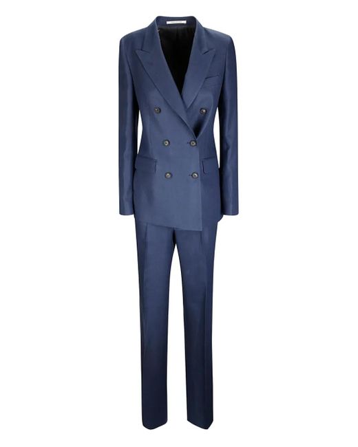 Tagliatore Blue Double-Breasted Suit