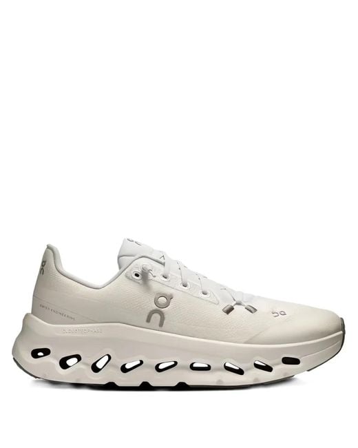 On Shoes White Cloudtilt Lace-Up Fastening Sneakers
