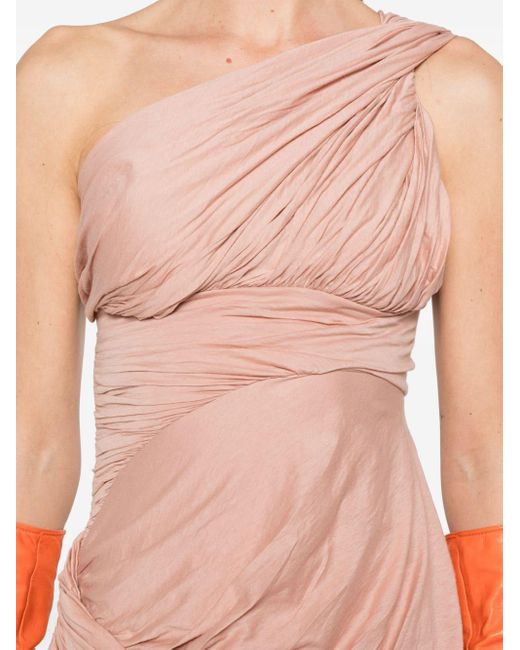 Vestido largo Draped Gown Rick Owens de color Pink