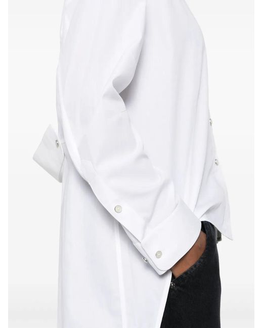 Helmut Lang White Apex Tail Shirt