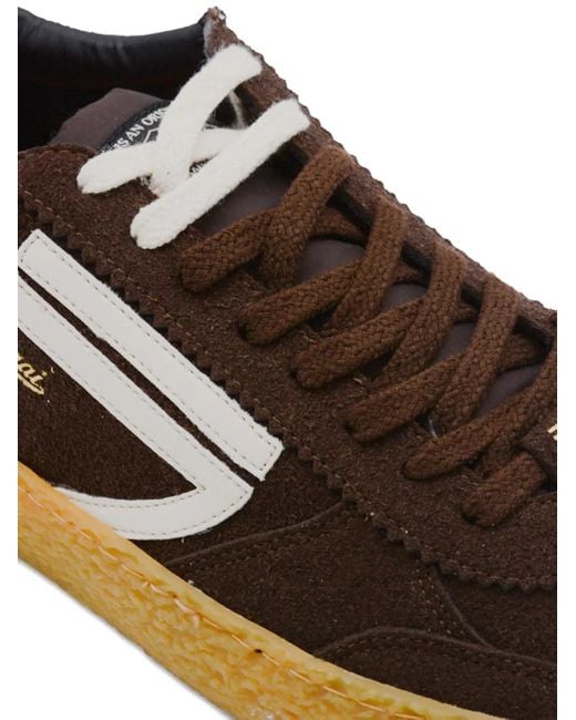 PURAAI Brown Logo-Detail Sneakers for men