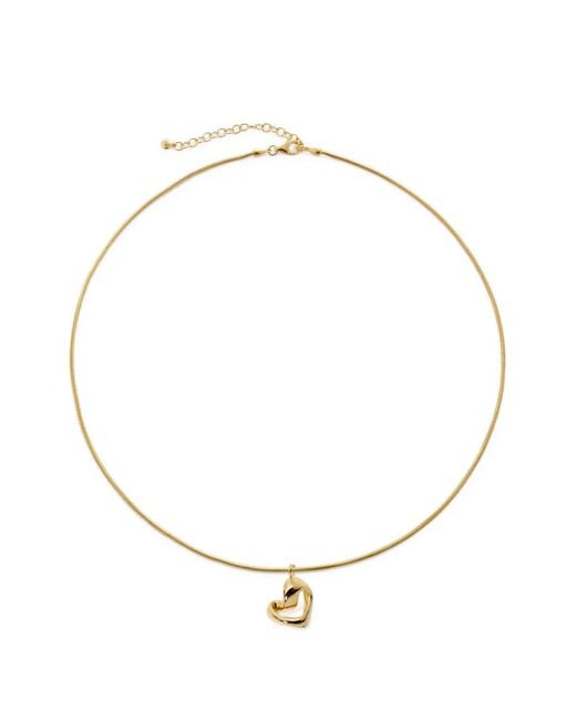 Monica Vinader Metallic Heart Pendant Necklace