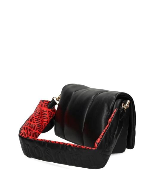 Love Moschino ハートチャーム ショルダーバッグ Black