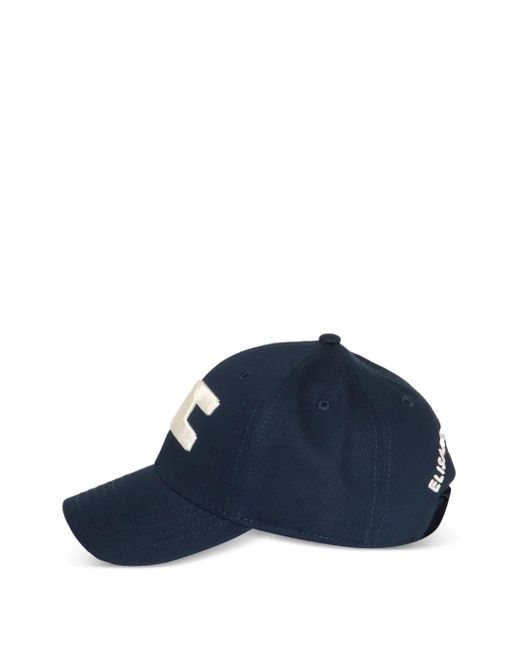 Cappello Da Baseball Con Logo di Elisabetta Franchi in Blue
