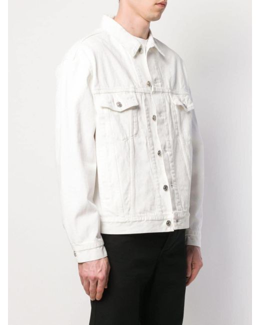 Balenciaga Denim Spijkerjas Met Logo in het Wit voor heren - Lyst
