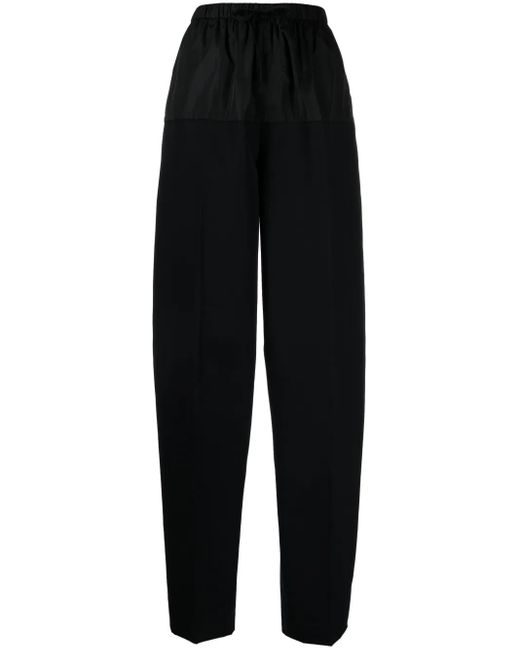 Alexander Wang Black Drawstring Nylon Trousers