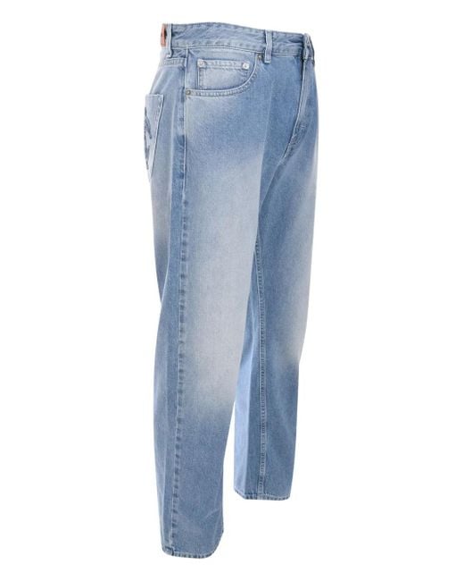 Roberto Cavalli Blue Logo-Patch Jeans for men
