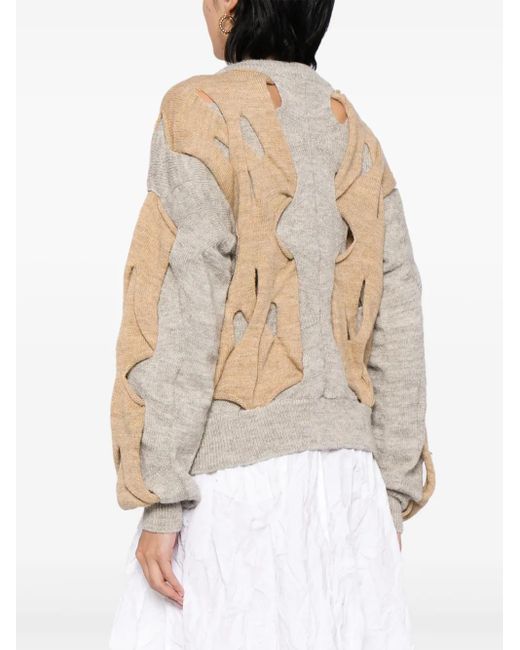 Toga Natural Panelled Cut-Out Jumper