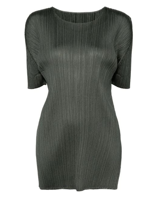 Pleats Please Issey Miyake Green Mc June Pleated Top