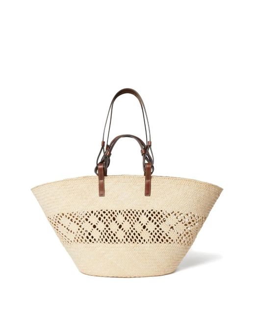 Stella McCartney Natural Tote Bag With Perforated Logo